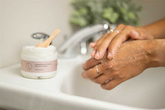Lavender Body Scrub with CBD, Natural Body Salt Scrub (THC free)